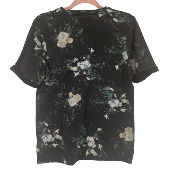 Native Code Men's Size Small Floral Grey & Multi-Colored Crew Neck T-Shirt - Picture 2 of 5